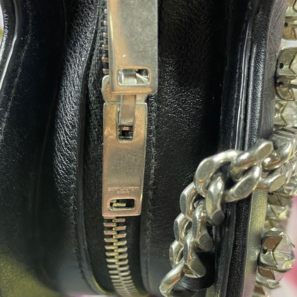 Yves Saint Laurent Black Heart Crossbody with Stars - Picture 5 of 9